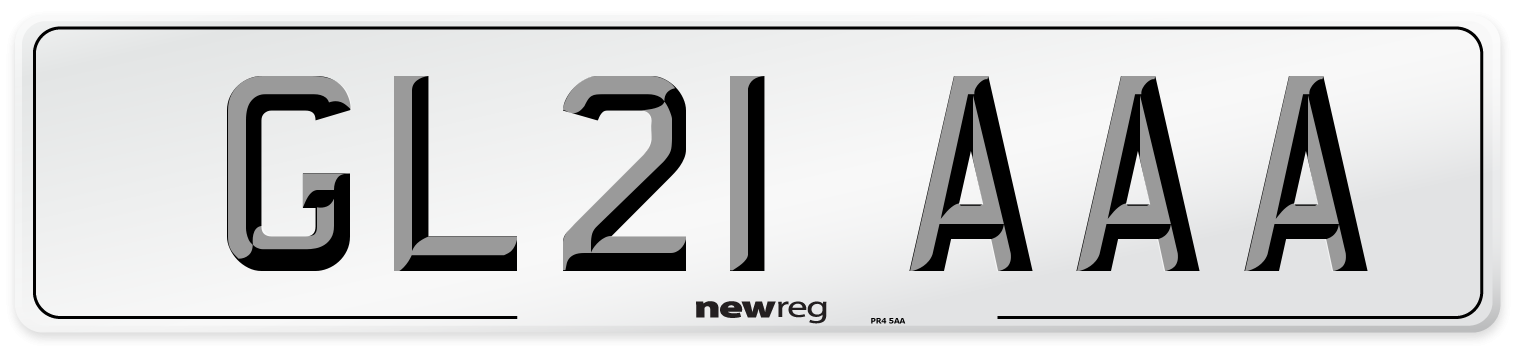 GL21 AAA Number Plate from New Reg